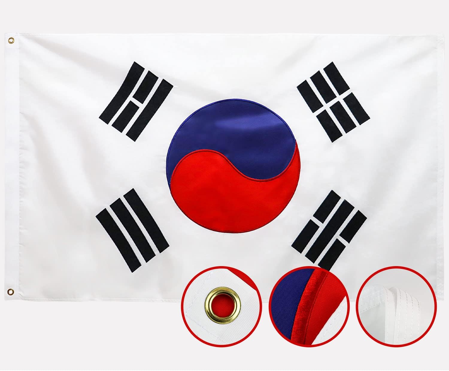 青松路街道韩国国旗 3x5ft